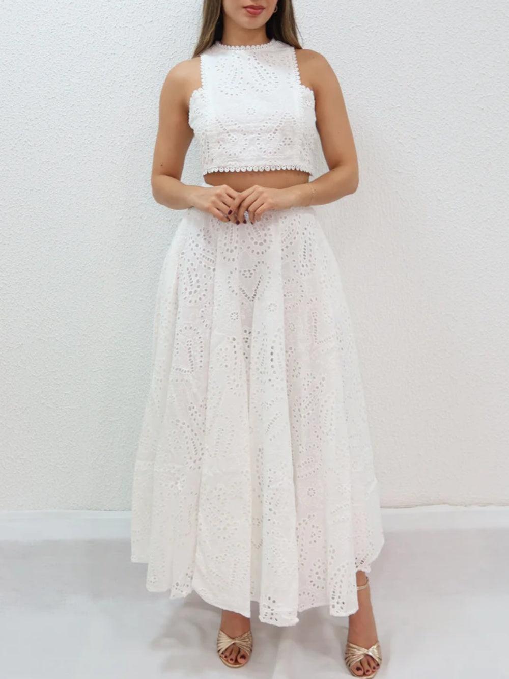 Garā ziedu svārki ar indijas riekstiem