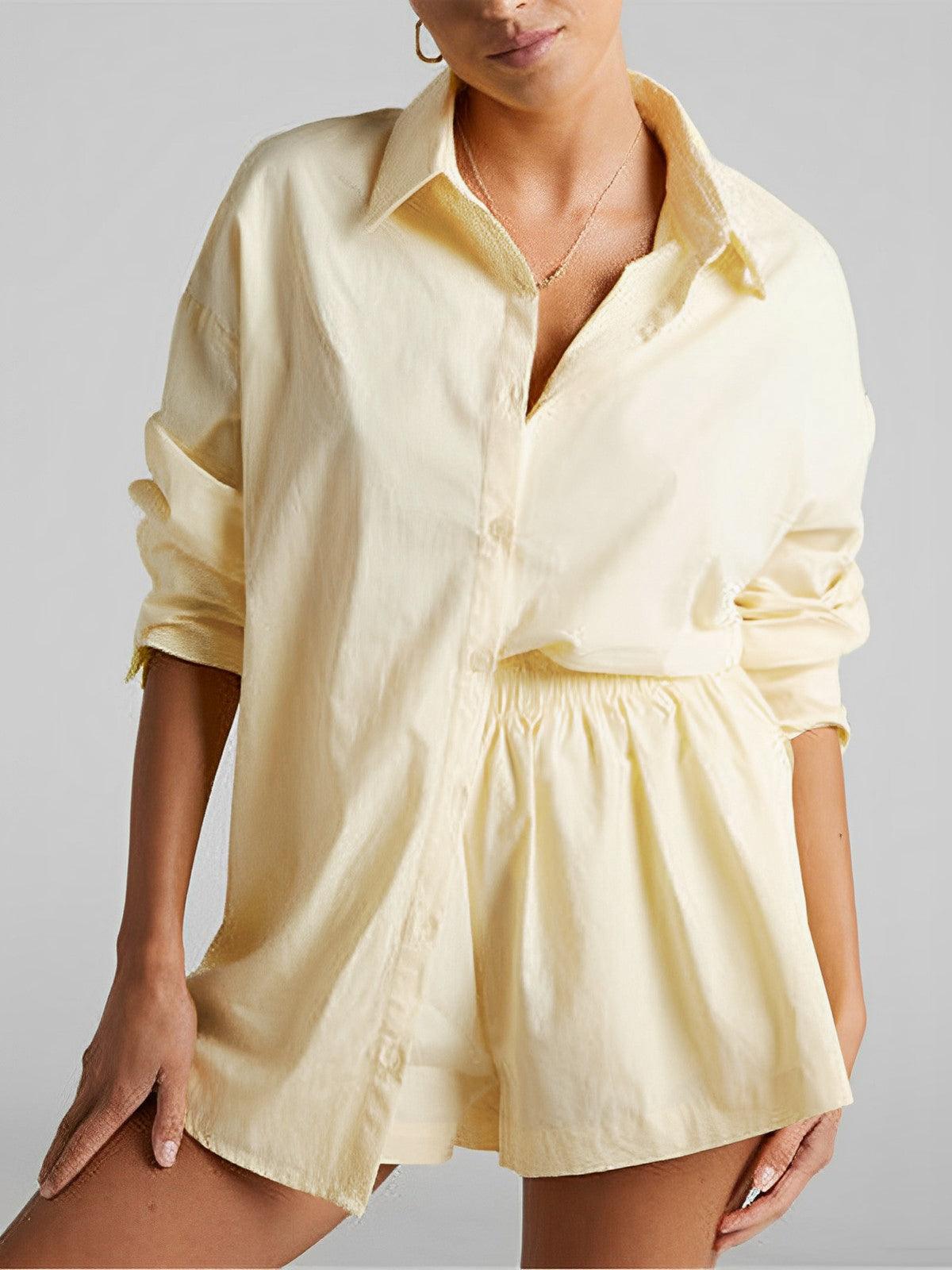 Divdaļīgs Kokvilnas Šortu Komplekts Melody