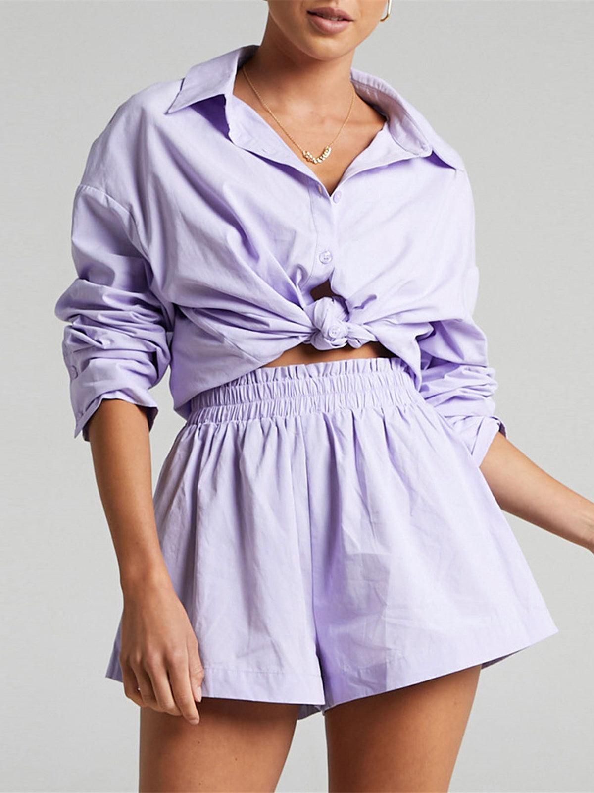 Divdaļīgs Kokvilnas Šortu Komplekts Melody