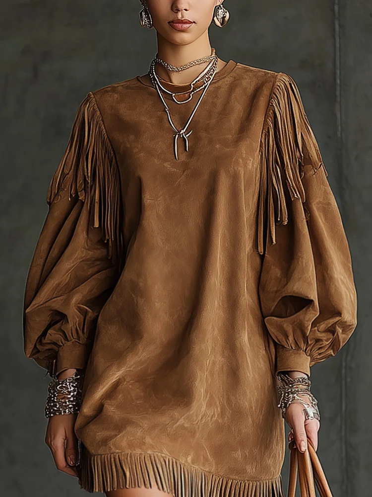 Emma | Zamšādas Mini Kleita