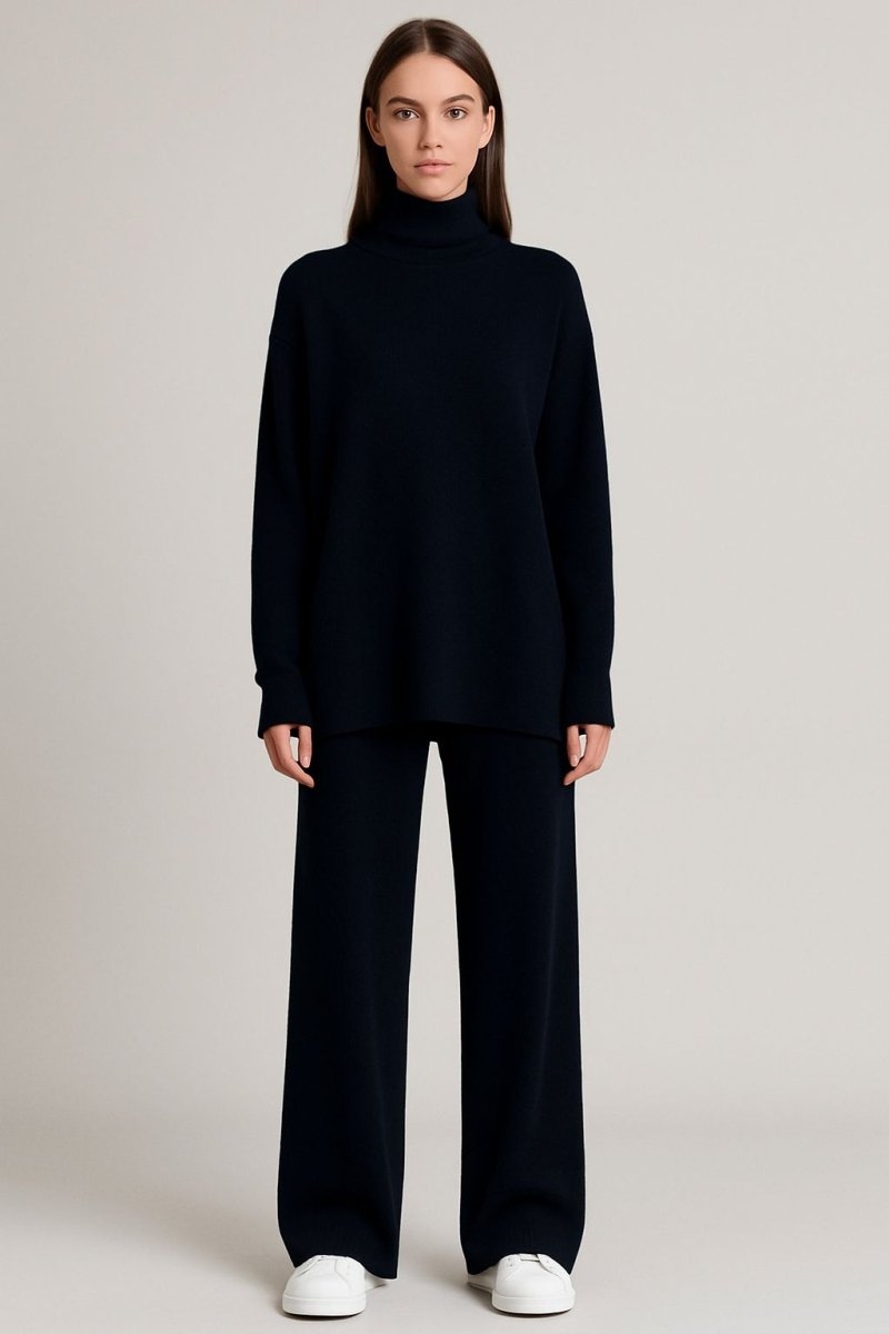 Barbara Turtlenecka Blūze un Bikses Komplekts