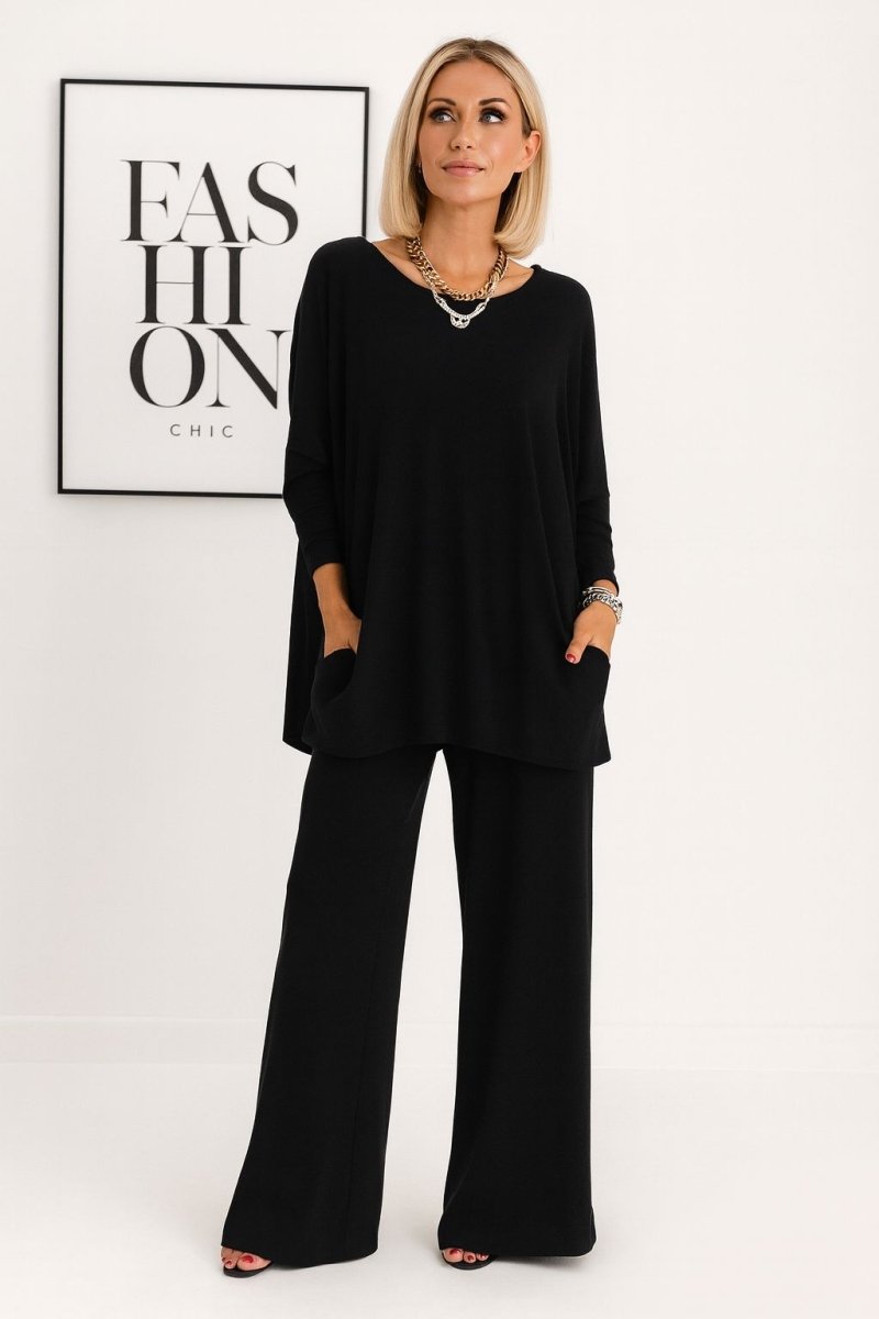 Barbaras Adītais Krekls un Bikses Komplekts