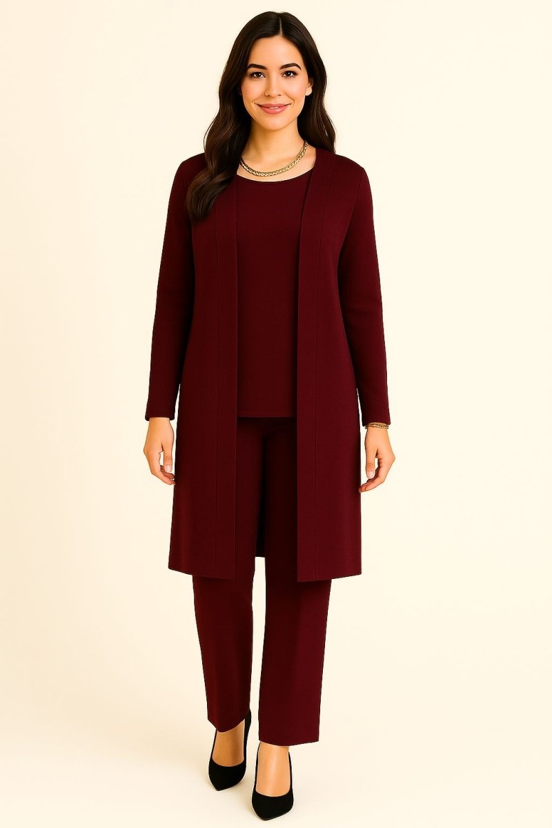 Claire kardigāns, top un bikses komplekts