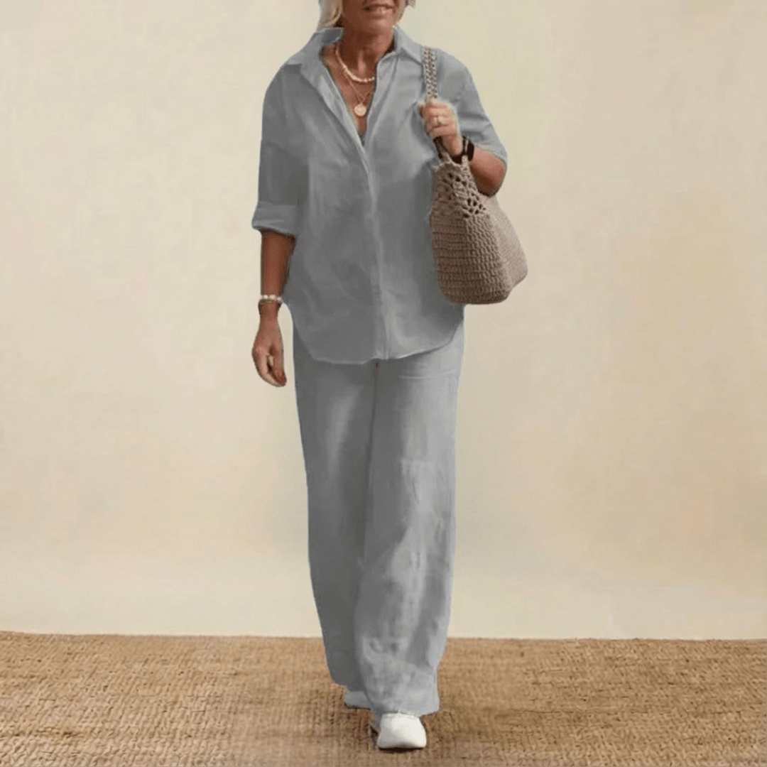 Elegants 2-daļīgs lina komplekts