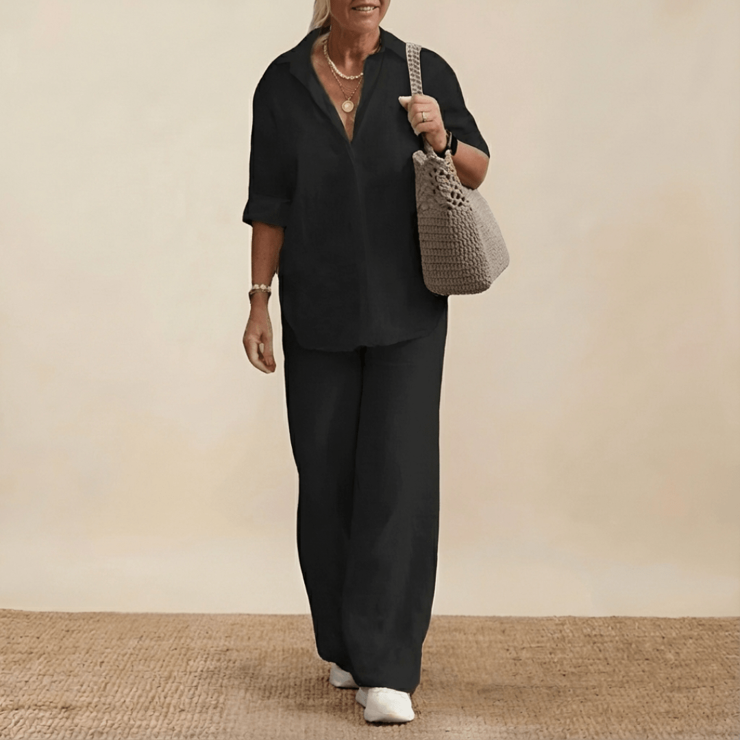 Elegants 2-daļīgs lina komplekts