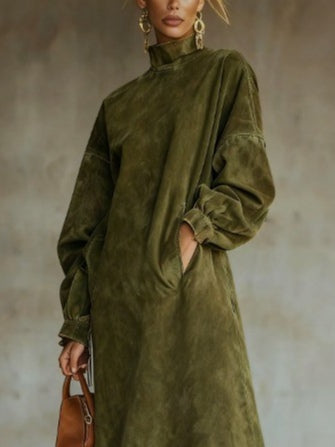 Aurora | Vestito in Suede con Frange