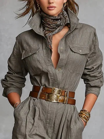 Megan | Tuta in Lino-Cotone