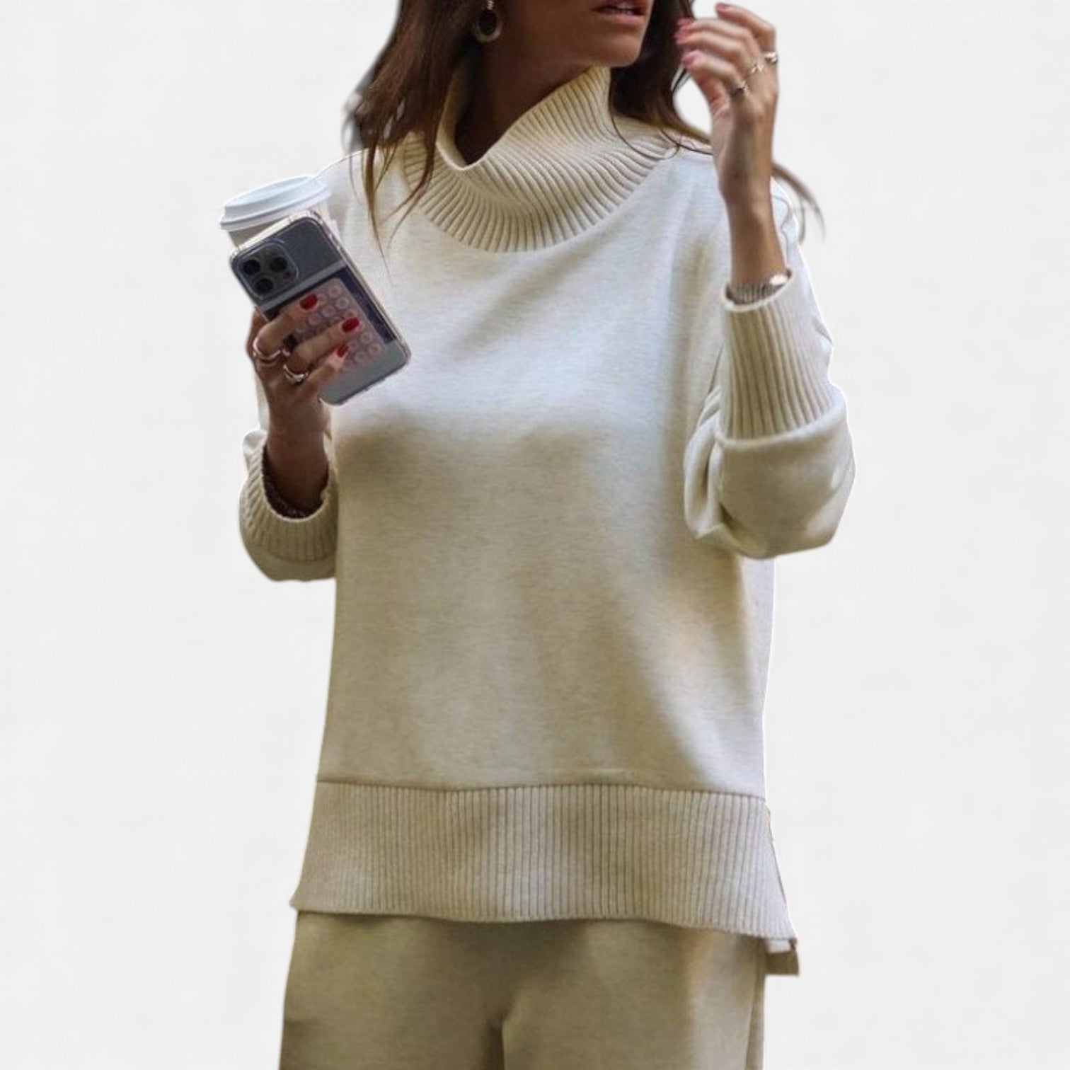 ELITA™ | Premium Ziemas Adīts Divdaļīgs Atpūtas Komplekts