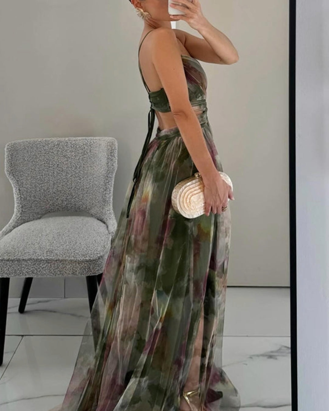 Giselle - Izcila Maxi kleita ar ziedu rakstu