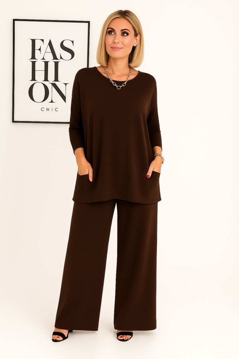 Barbaras Adītais Krekls un Bikses Komplekts