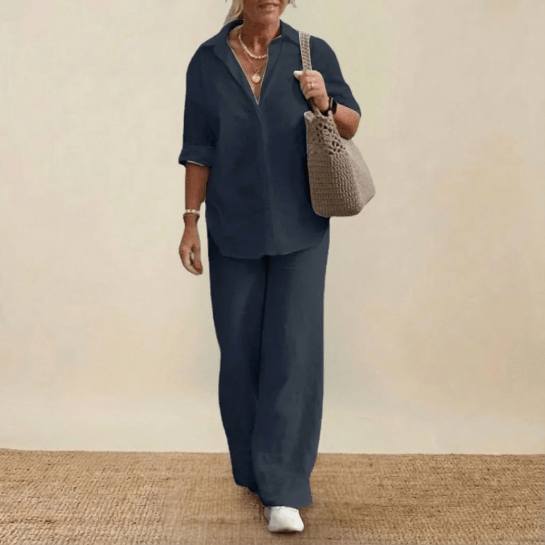 Elegants 2-daļīgs lina komplekts