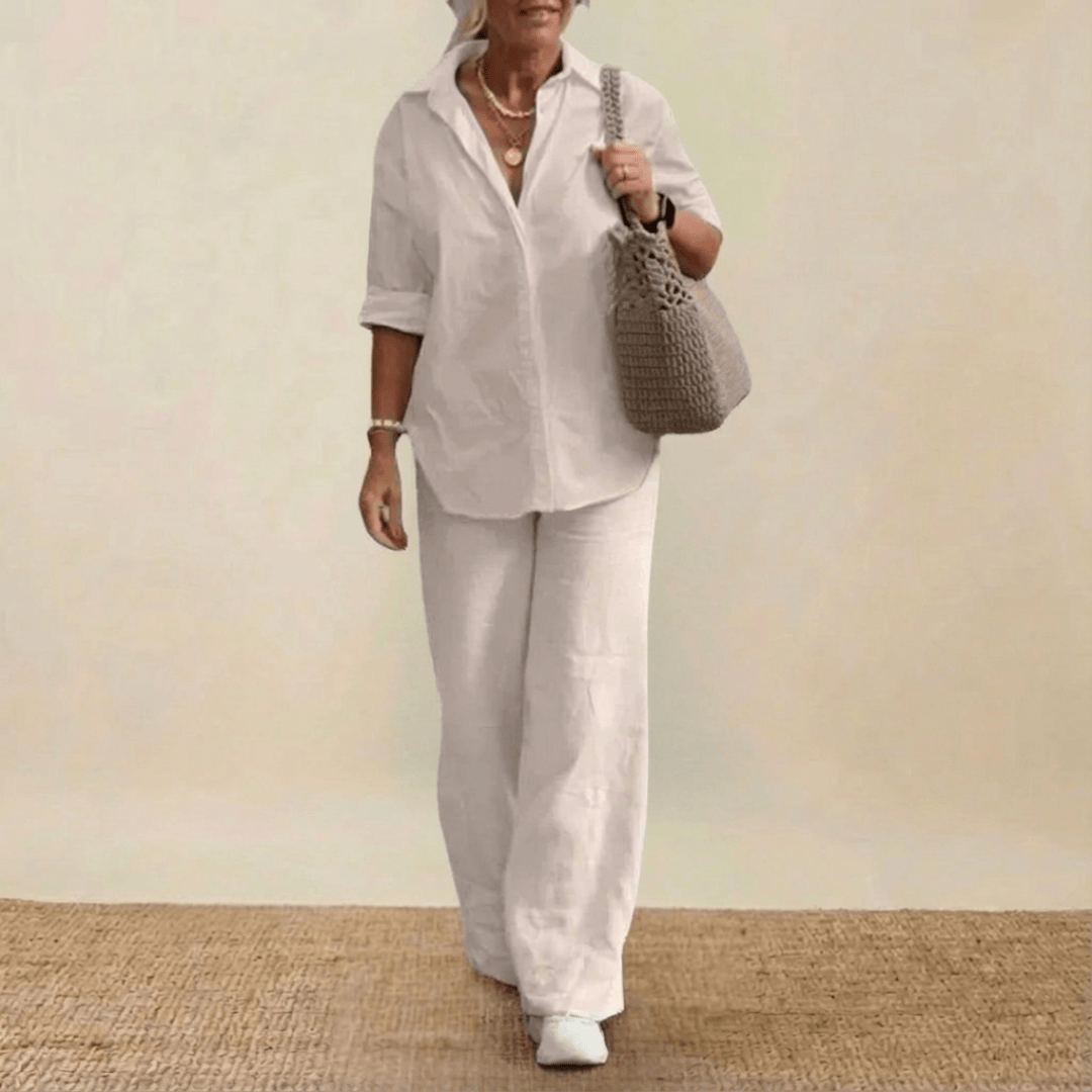 Elegants 2-daļīgs lina komplekts